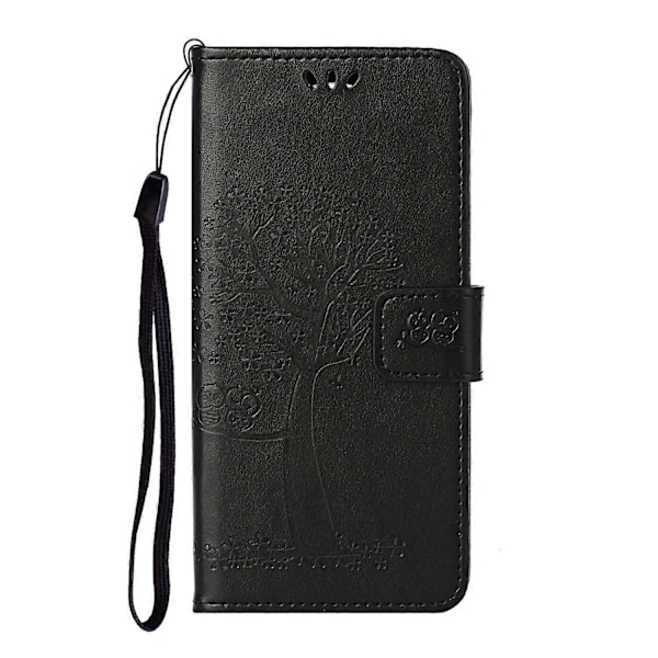 Ugle Mønster Tryk Design Læder Wallet Telefon Cover til Samsung Galaxy A32 4G (EU Version) Multicolor Style C
