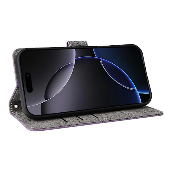 Plånboksfodral för iPhone 16 Pro Max med RFID-skydd, PU-läderfodral med ställ Multicolor Style C