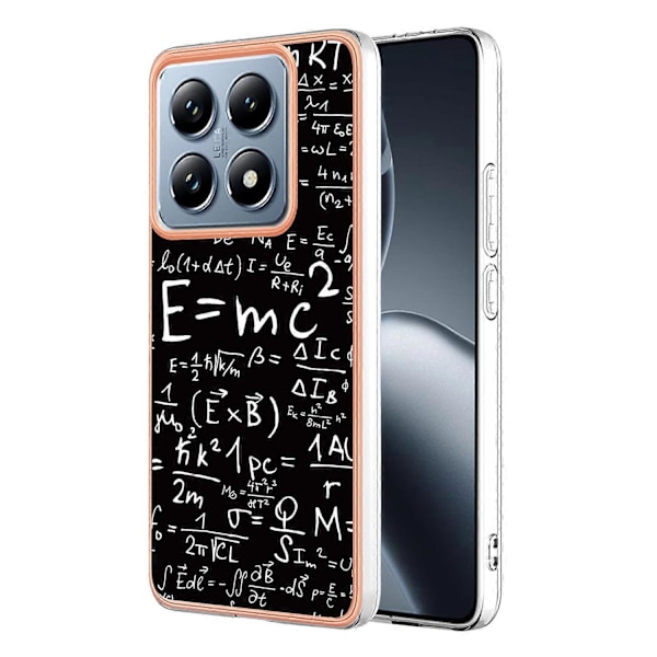 Til Xiaomi 14T Etui IMD-D Mønstertryk 2.0mm TPU Telefon Bagcover Multicolor Style D