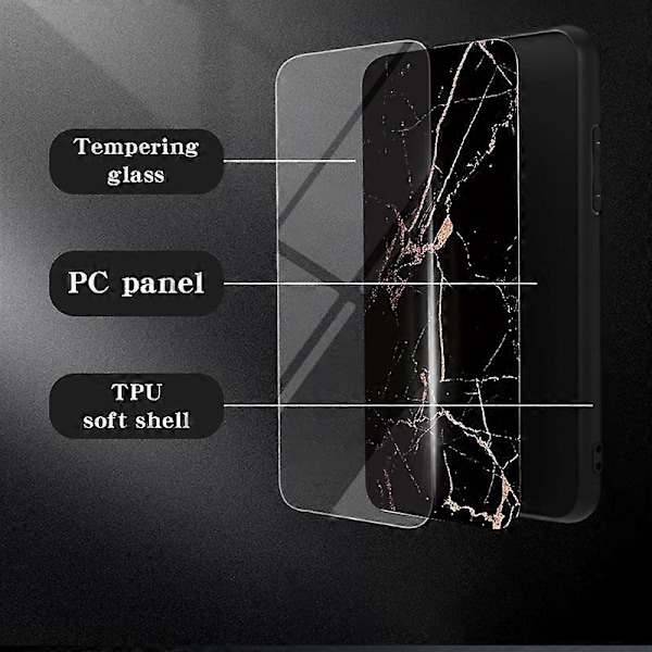 Deksel til Oppo Reno11 F 5G Herdet Glass Marmor Design Multicolor Style C