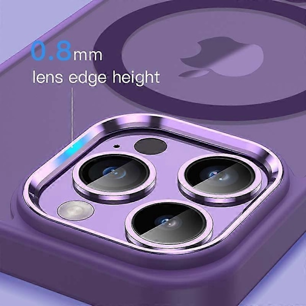 TOTU AA-196 Til iPhone 14 Pro Cover Kompatibelt med MagSafe TPU+PC Dobbeltlags Bagcover Multicolor Style A