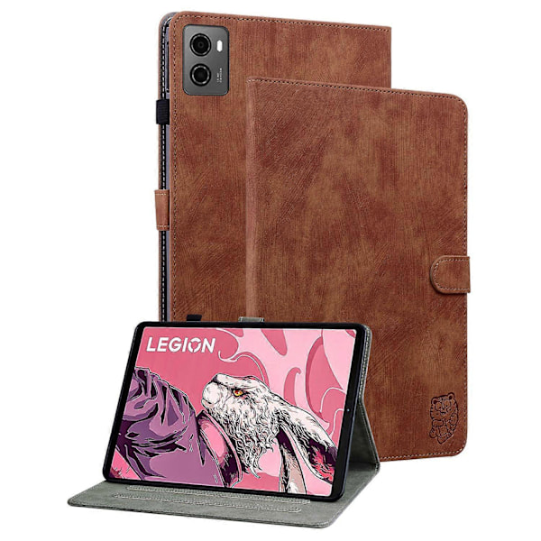 Cover til Lenovo Legion Y700 (2023)/Tab Gen 2 med præget stativ, PU læder kortholder tabletetui Multicolor Style E