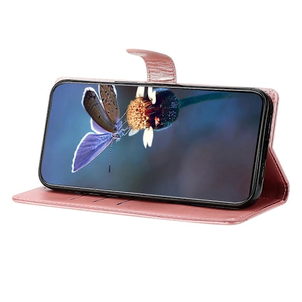 Til Samsung Galaxy A36 5G Etui Sommerfugl Blomst Stødsikkert PU Læder Wallet Telefon Cover Multicolor Style B