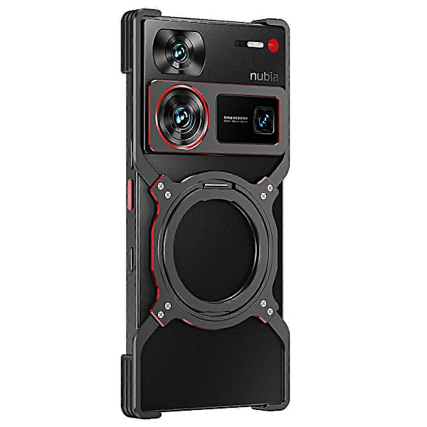 ZTE nubia Z60 Ultra/Z60 Ultra Leading -jalustakotelo metallipuskurilla ja magneettisella puhelinkuoressa Multicolor Style A