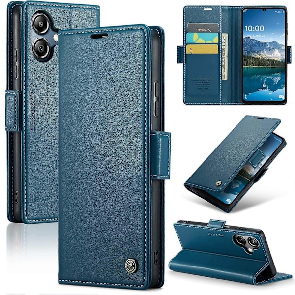 Til Samsung Galaxy A06 Case CASEME 023 Series RFID-Blokerende Blankt Stativ Telefon Cover Multicolor Style A