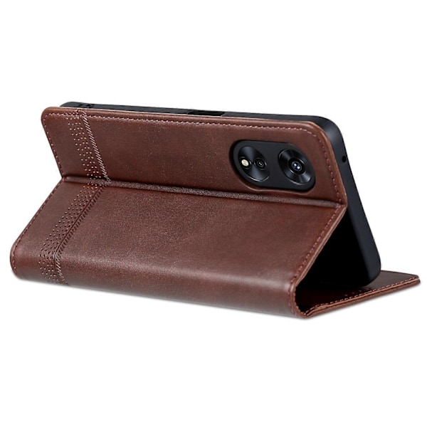 AZNS Læder Telefon Cover med Anti-ridse, Stand, Wallet og Magnetisk Flip til Oppo A58 5G/A58x 5G/A78 5G Multicolor Style F