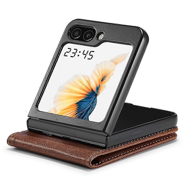 LC.IMEEKE PU læder telefoncover med RFID-blokering og kortslot til Samsung Galaxy Z Flip5 5G Multicolor Style B