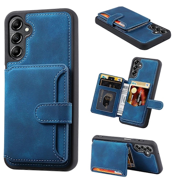 Samsung Galaxy S25 -kotelon lompakkokorttipaikka TPU+PU-nahkainen takapuhelimen suojus Multicolor Style B