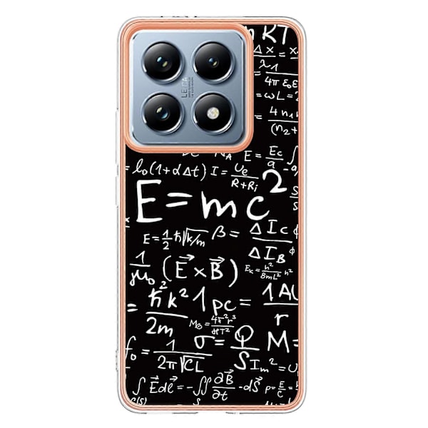 Til Xiaomi 14T Etui IMD-D Mønstertryk 2.0mm TPU Telefon Bagcover Multicolor Style D