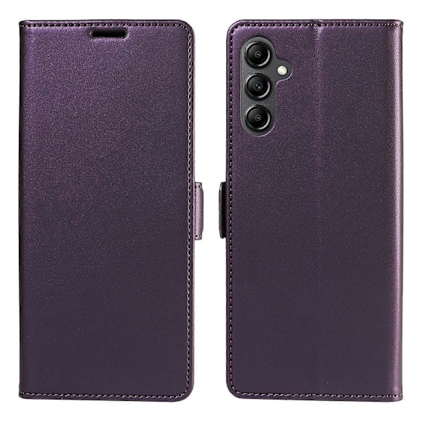 Til Samsung Galaxy A26 5G Etui Side Magnetisk Lås RFID-blokering Læder Telefonpung Cover - Sort Multicolor Purple