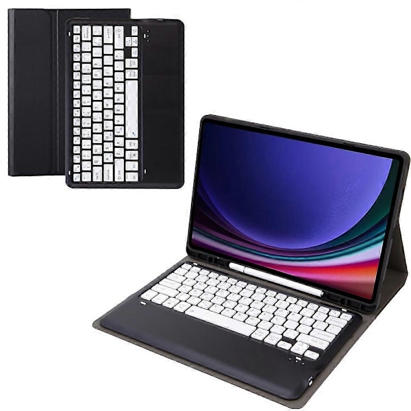 Tyyppi G A810B Samsung Galaxy Tab S10+/S9 FE+/S9+ 12.4\" X610/X616 irrotettava Bluetooth-näppäimistö Multicolor Style B
