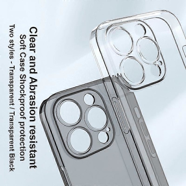 IMAK UX-5 Serie til iPhone 14 Pro Fleksibel TPU Telefon Cover Super Transparent Anti-støv Telefon Etui Multicolor Style A
