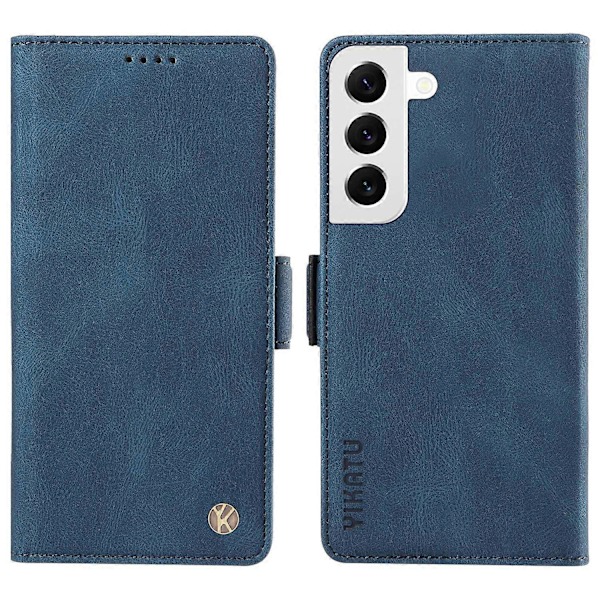 YIKATU YK-005 Til Samsung Galaxy S21 FE 5G Stand Wallet Case Hud-berørings Læder Telefon Cover Multicolor Style A