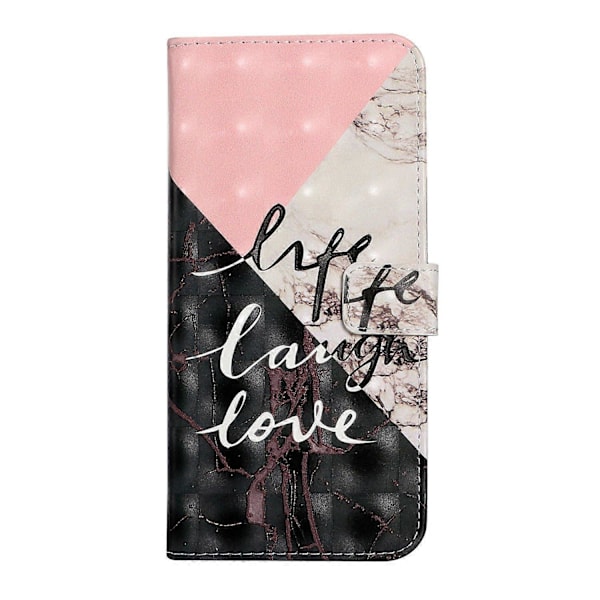 Ultra Wallet 3D Mønsterprint Premium PU Læder Flip Magnetisk Lukning Cover Etui