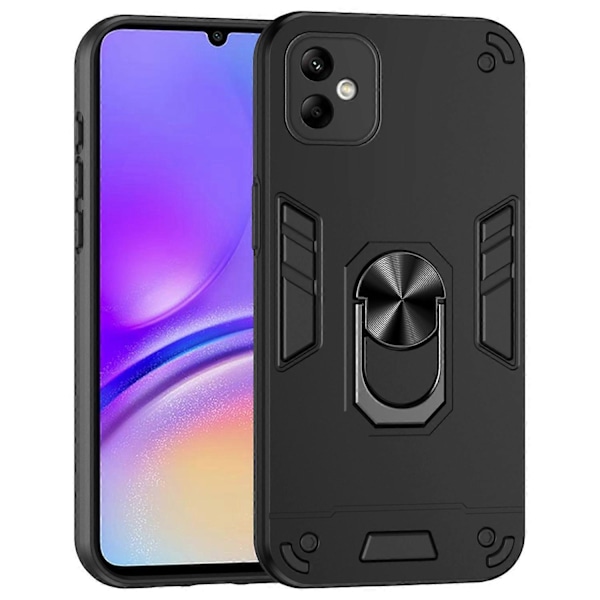 För Samsung Galaxy A05 4G Mobilskal 360 Graders Rotation Ring Ställ Multicolor Style B