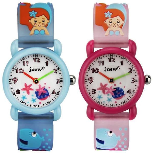 Barn tecknat armbandsur 2st