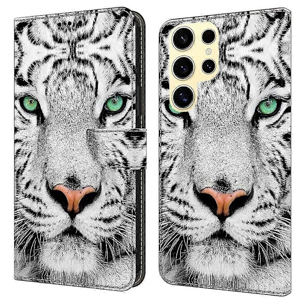 Skal för Samsung Galaxy S25 Ultra, mönstertryckt skyddande fodral TPU+PU Läder Flip Telefonfodral Multicolor Style E