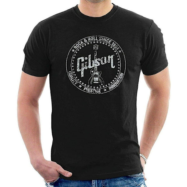 Gibson Sedan 1894 T-shirt Mccarty Les Paul Guitar Vintage Style S45_011 Black 3XL