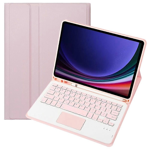 Type C A710B-A TPU-etui med touchpad Bluetooth-tastatur til Samsung Galaxy Tab S9 FE X510/X516 Multicolor Style B