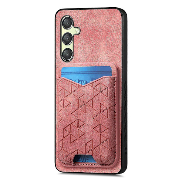 Til Samsung Galaxy A14 4G/5G Etui med Præget Mønster, Kortholder, Støttefod, Læder Bagside Cover Multicolor Style A
