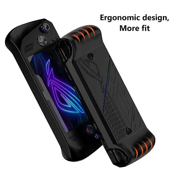 Type A 3-in-1 -paketti Asus ROG Ally X:lle, silikonisuojus, kannettava matkakotelo karkaistulla lasilla Multicolor Style B