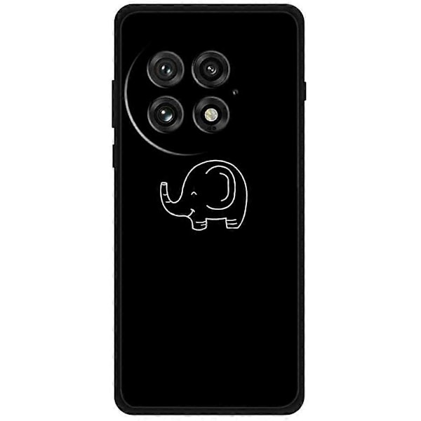 OnePlus 13 Viivapiirroskuvioitu naarmuuntumaton pehmeä TPU-puhelinkuori Multicolor Little Elephant