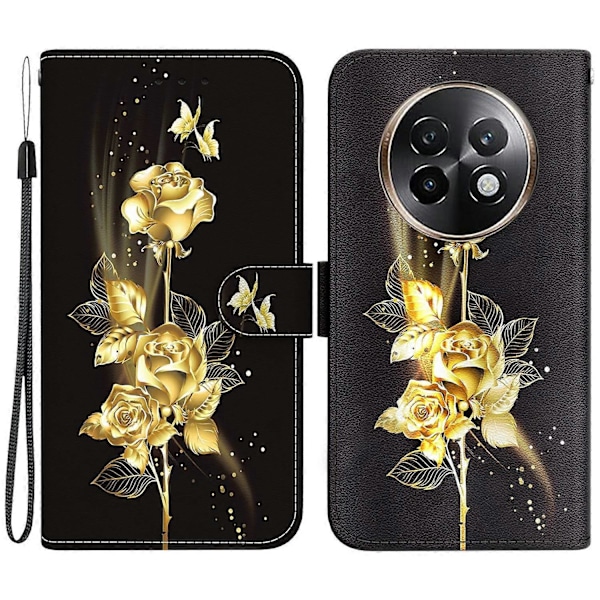 Plånboksfodral för Realme 13+ 5G, Anti-Drop Läder Flip Cover med Mönstertryck Multicolor Style G