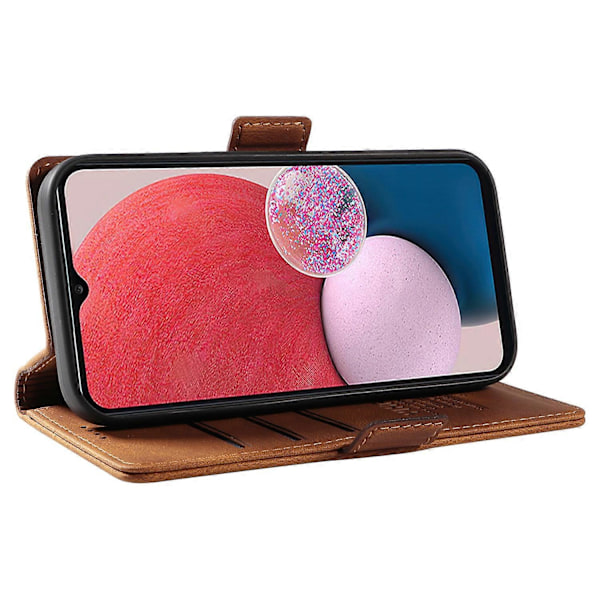 YIKATU YK-005 Lærdeksel til Samsung Galaxy A53 5G, hudvennlig telefonetui med lommebok og stativ Multicolor Style C