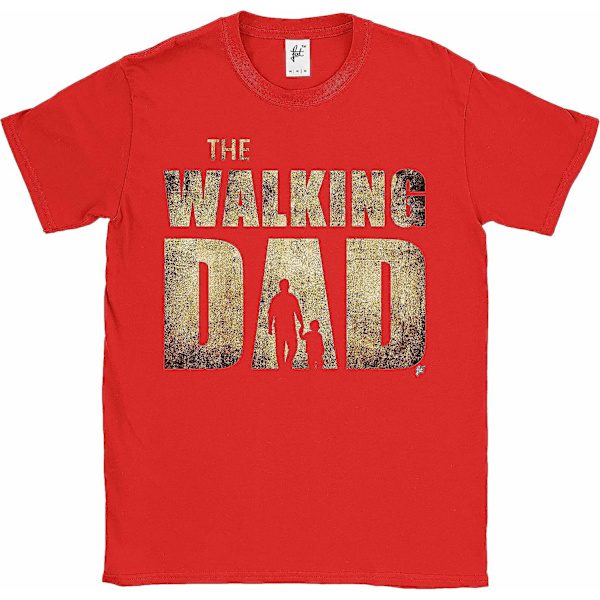 Fancy A Snuggle The Walking Dad Parodi Far Søn Zombies Herre T-shirt Red M