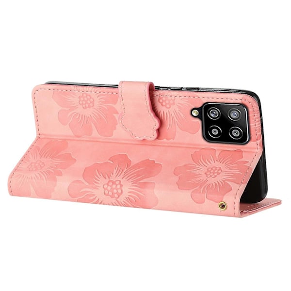 Til Samsung Galaxy A42 5G Blomstermønster Telefon Stand Case PU Læder Wallet Cover Multicolor Style C