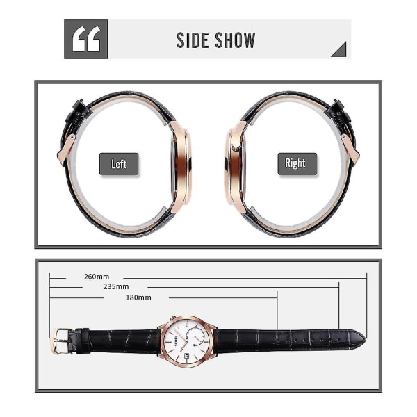 Skmei 1581 Fritid Utendørs Sport Quartz Klokke Gold Black