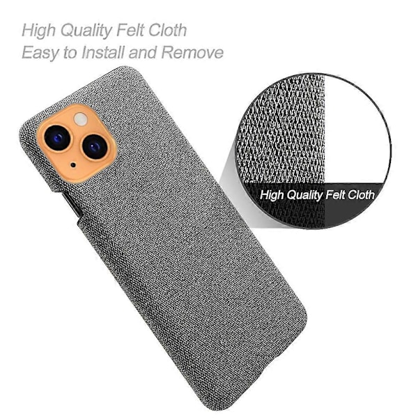 KSQ Tygbelagd Hårt Plastskal Fodral för iPhone 13 6.1 tum Multicolor Style C