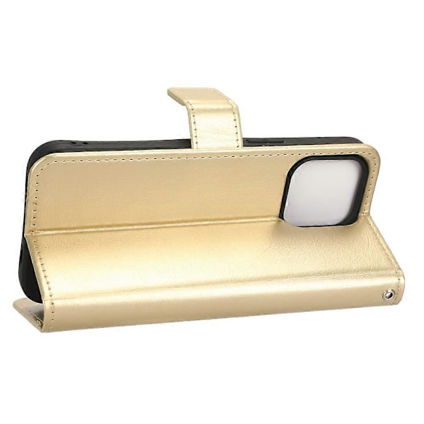 Telefoncover til iPhone 15 Plus Cover Crazy Horse Tekstur Læder Wallet Stand Shell Multicolor Style C