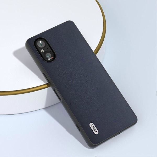 Sony Xperia 5 V puhelinkotelo, sileäpintainen aitoa lehmännahkaa oleva takakuori Multicolor Style C