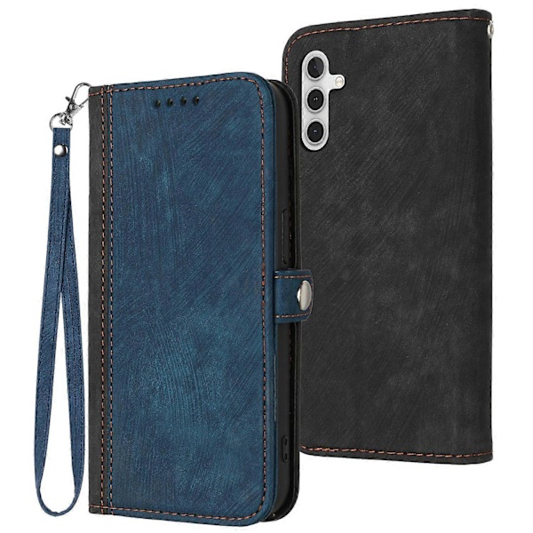 YX0020 Plånboksfodral i Läder för Samsung Galaxy A15 5G Multicolor Sapphire