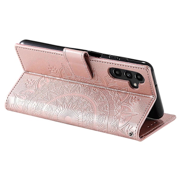 Til Samsung Galaxy A16 5G/A16 4G Etui Præget Totem PU Læder Wallet Stand Telefon Cover Multicolor Style C