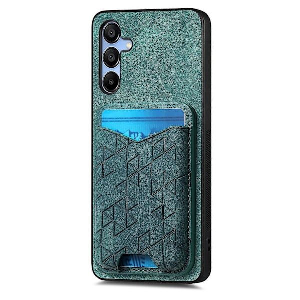 Til Samsung Galaxy A15 4G/5G Etui med Præget Mønster, Kortholder, Støttefod, Læder Bagside Cover Multicolor Style C