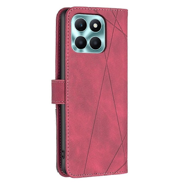 BINFEN COLOR BF05 Honor X6a 4G -suojakotelo, kuvioitu lompakkomallinen nahkainen puhelinkotelo Multicolor Style D
