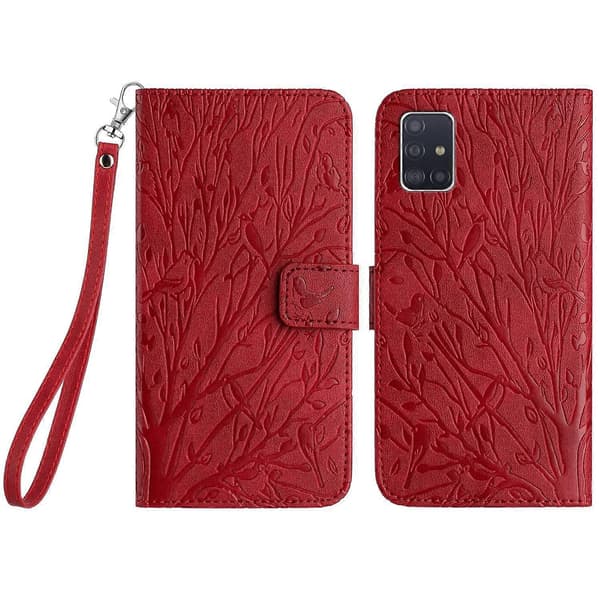 För Samsung Galaxy A71 4G SM-A715 Läderfodral Plånboksställ Imprimerat Telefonskal Multicolor Style E