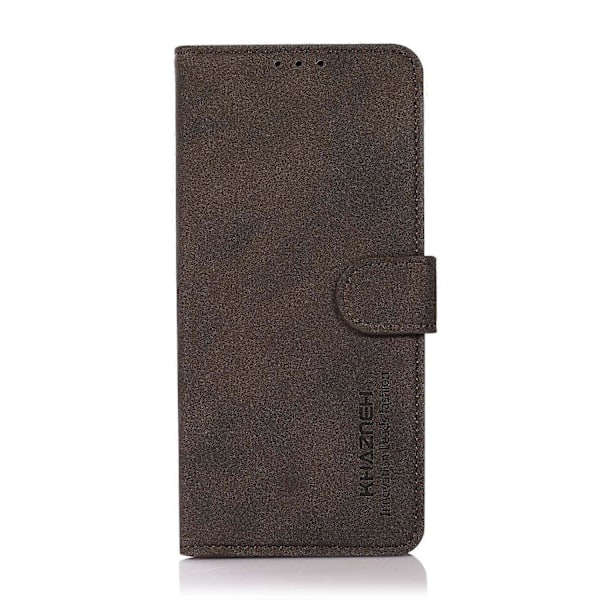 KHAZNEH Tekstureret Læder Telefon Cover Stand Case med Wallet Design til Samsung Galaxy A32 4G (EU