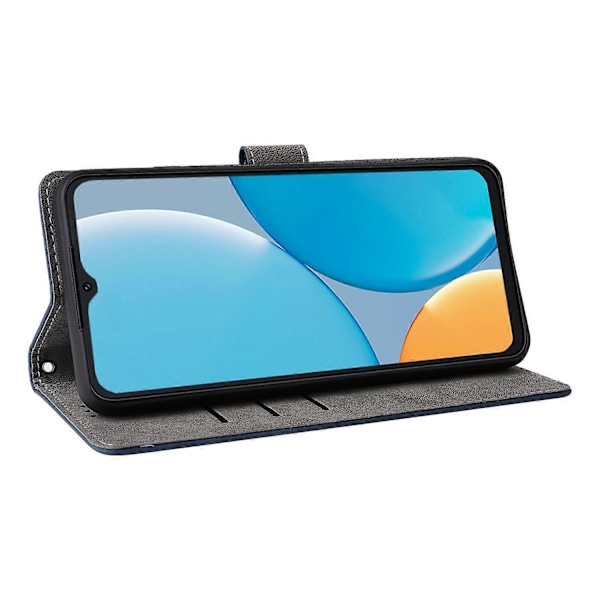 For itel A50C A669L Lommebok Etui RFID-blokkering PU-Lærdeksel Stativ Visning Multicolor Style A
