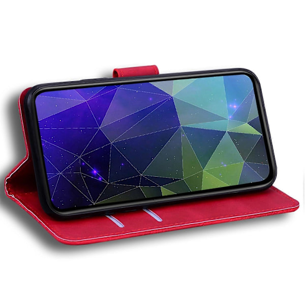 Stativfodral i PU-läder med fjärilstryck för Realme 13+ 5G Multicolor Style E