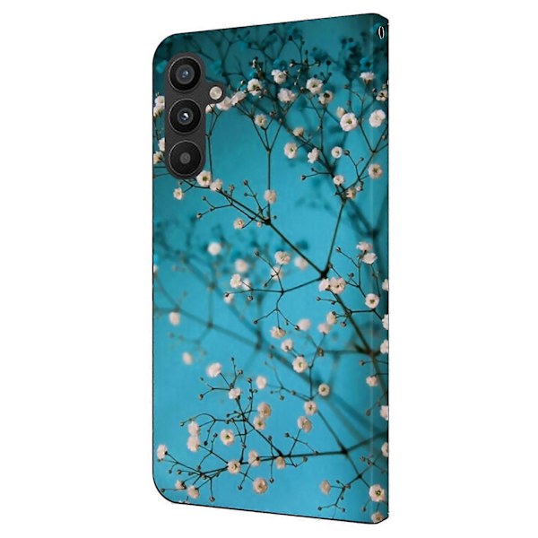 Skal för Samsung Galaxy A34 5G Mönstertryckt Skyddande Fodral TPU+PU Läder Flip Telefonfodral Multicolor Style F