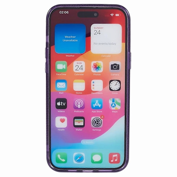 Skal för iPhone 15 Plus Kompatibelt med MagSafe, Magnetisk Ring+TPU+PC+Aluminiumlegeringsskal Multicolor Style E