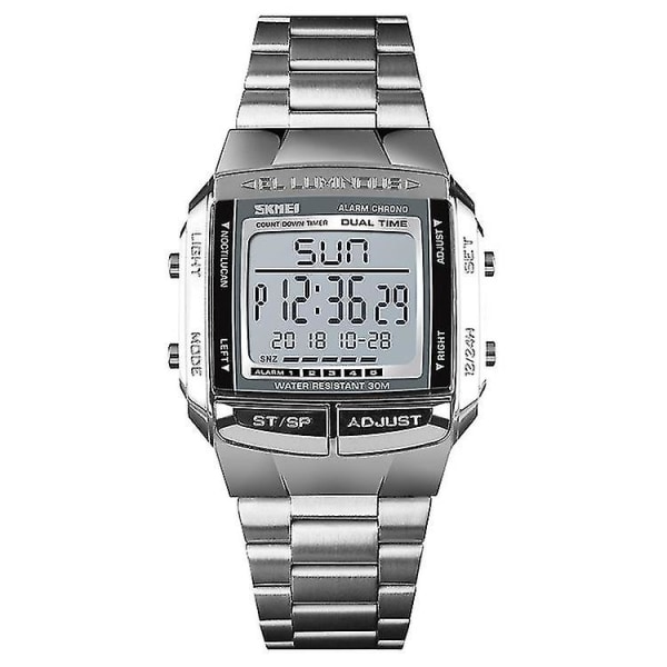 Skmei 1381 Vattentät watch utomhus Silver