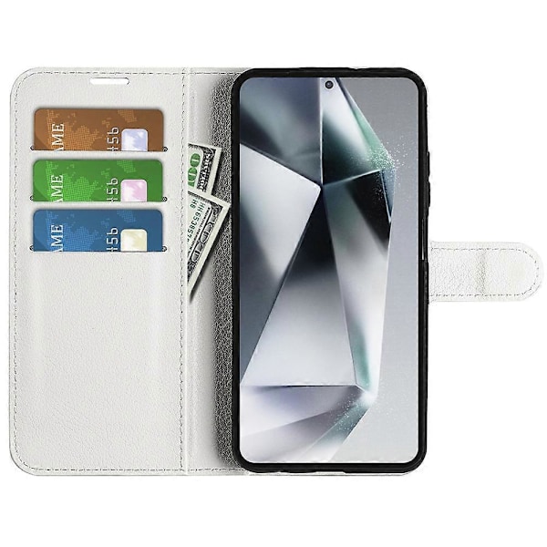 Til Samsung Galaxy S25 Ultra Case Litchi Tekstur Stødsikker Læder Wallet Telefon Cover Multicolor Style A