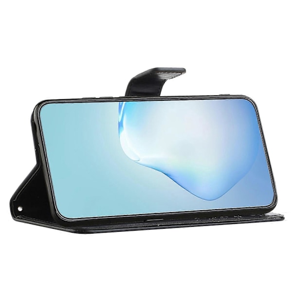 Til Samsung Galaxy A15 5G Etui Ugle Træ Præget Læder Flip Telefon Cover med Pung Multicolor Style F