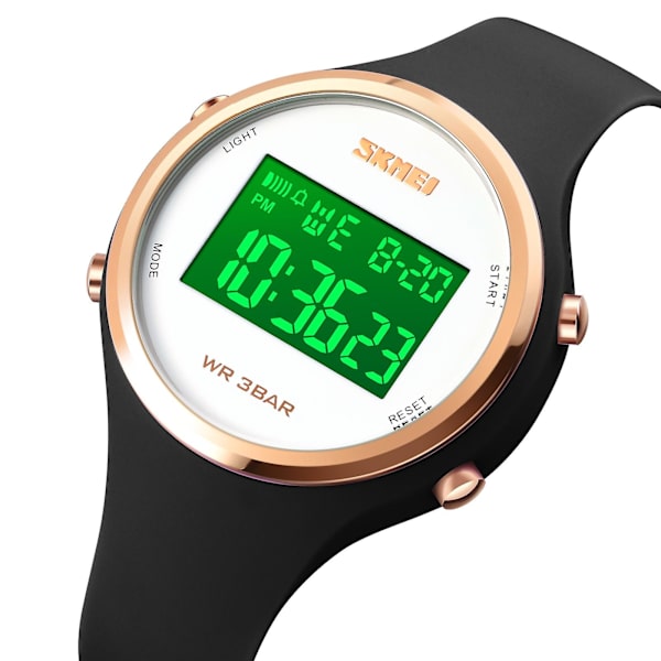 Skmei 1720 Led Digital Display Luminous Electronic Watch Black