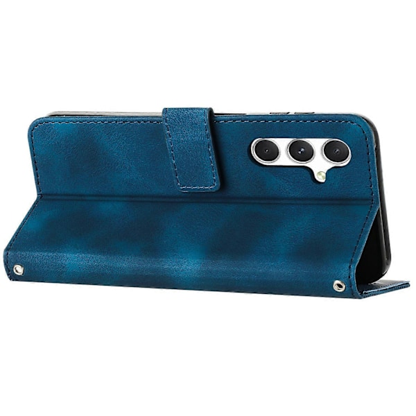 Taske etui til Samsung Galaxy A36 5G med trykt trekant læder telefoncover Multicolor Style C