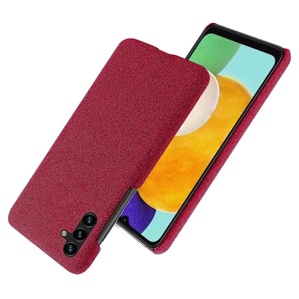 Solid farve hårdt PC stof tekstur ridsefast telefoncover til Samsung Galaxy A54 5G Multicolor Style B